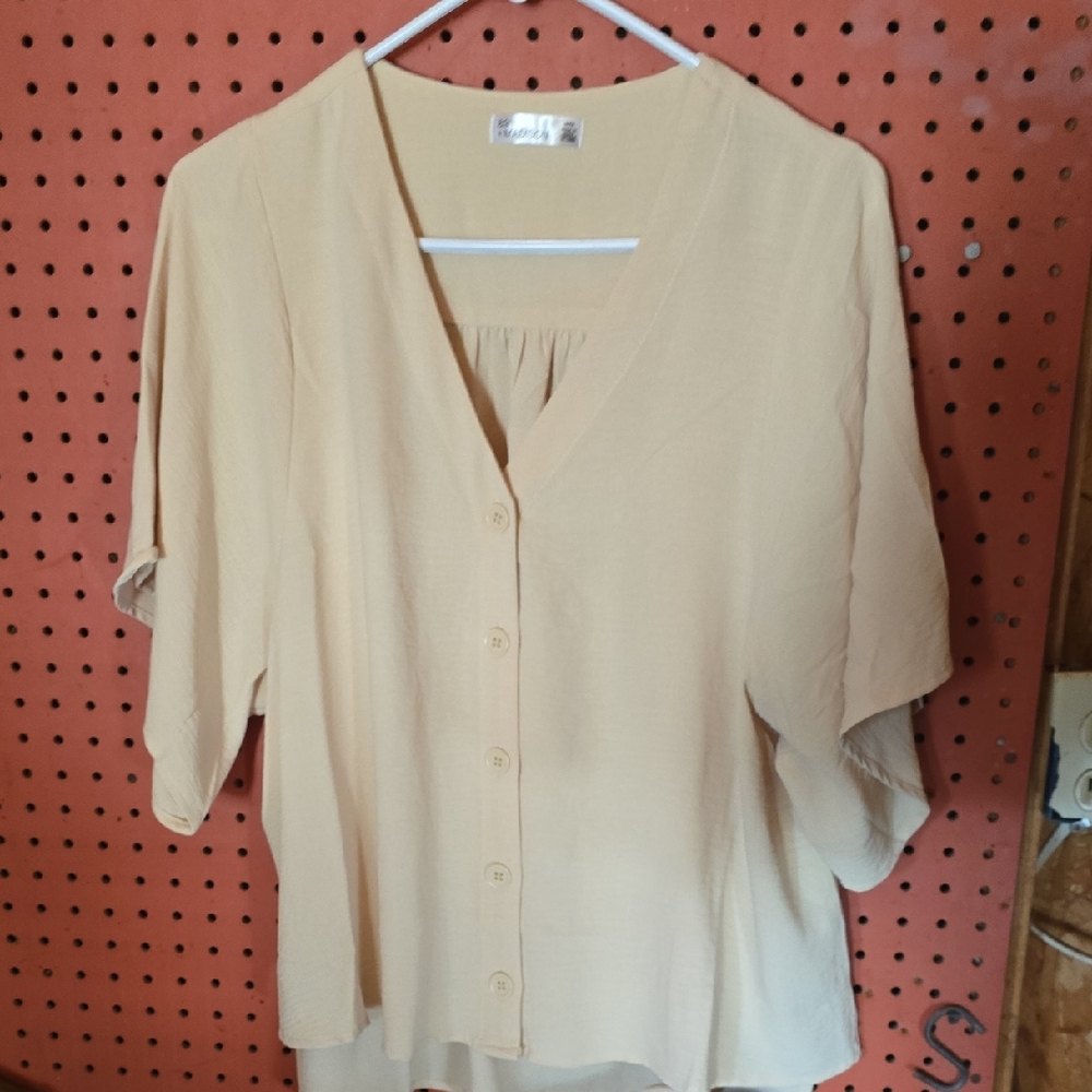 Sag Harbor Cream Button-Down Women's Shirt